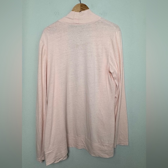Garnet Hill Linen & Modal Pocket Detail in Blush/Peach Size XL - Picture 8 of 13